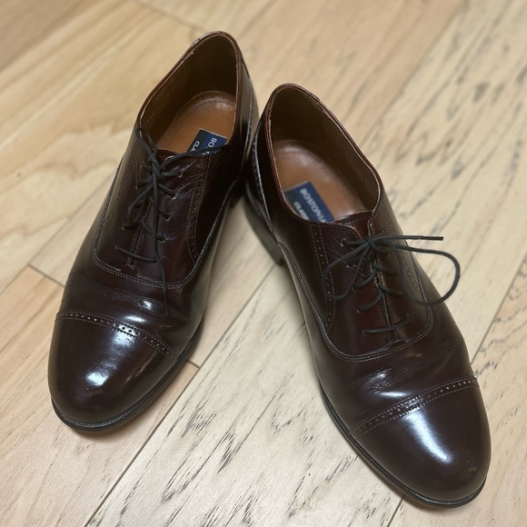 Leather Cap Toe Oxford Bostonian Classics First Flex Shoes (11 Medium) - Picture 15 of 15